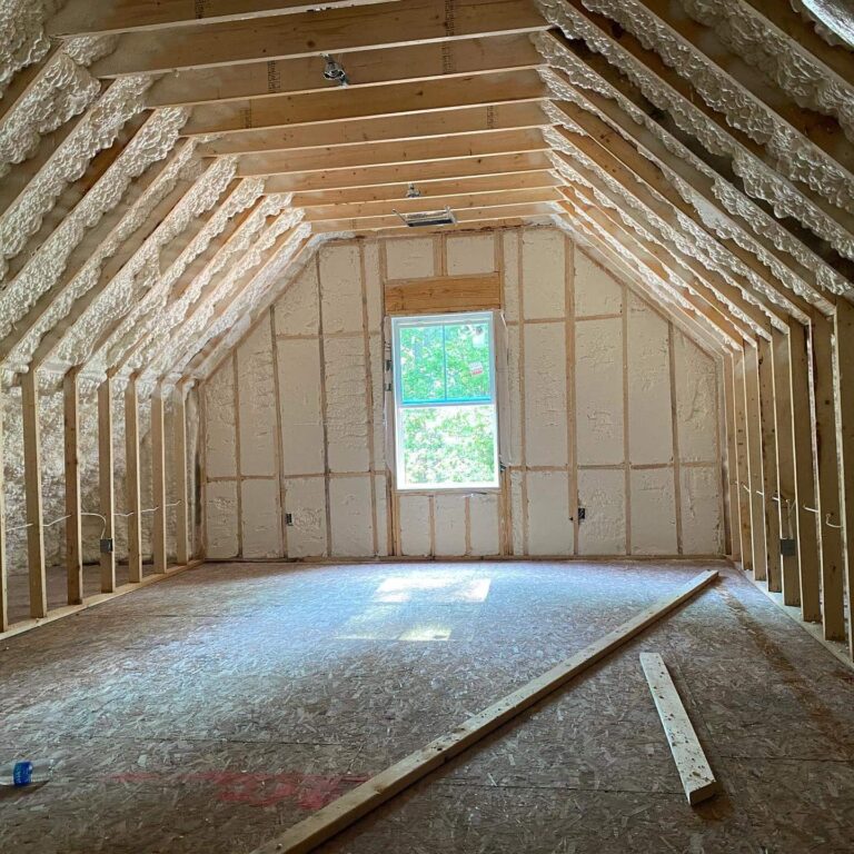 Attic Room Spray Foam Insulation