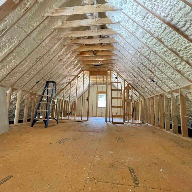 Attic Room Spray Foam Insulation