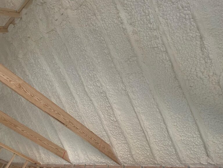 Attic Spray Foam Insulation Installation