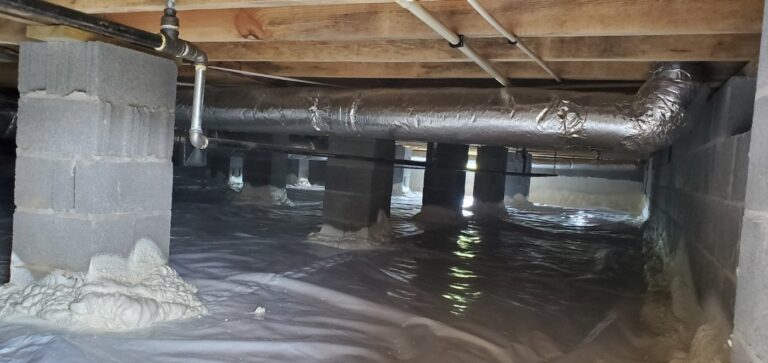 Crawlspace Spray Foam Installation