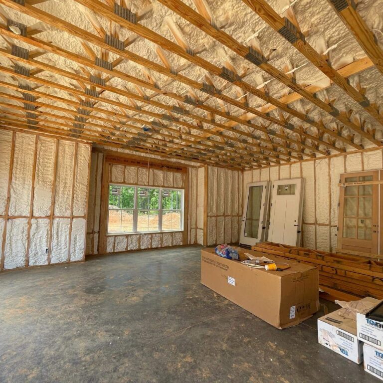 Residential Living Space with Spray Foam Insulation
