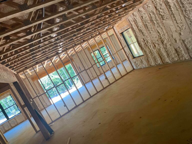 Residential Open Concept with Spray Foam Insulation