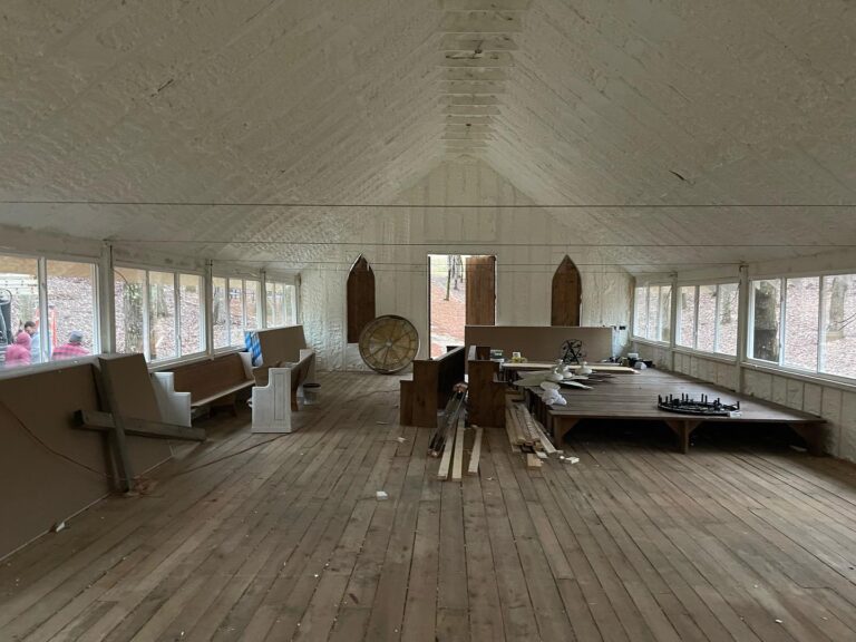 Chapel Renovation with Spray Foam Insulation