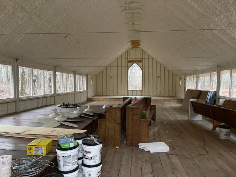 Chapel Renovation with Spray Foam Insulation