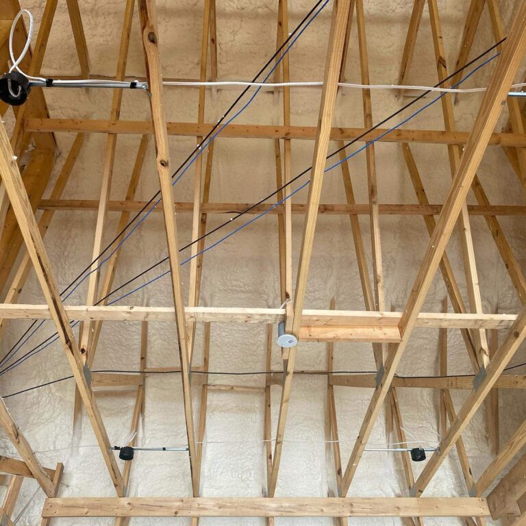 Vaulted Ceiling with Spray Foam Insulation